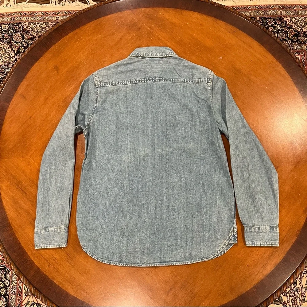 NWT Levi’s Men’s Denim Worker Long-Sleeve Button Down Shirt Light Blue Medium